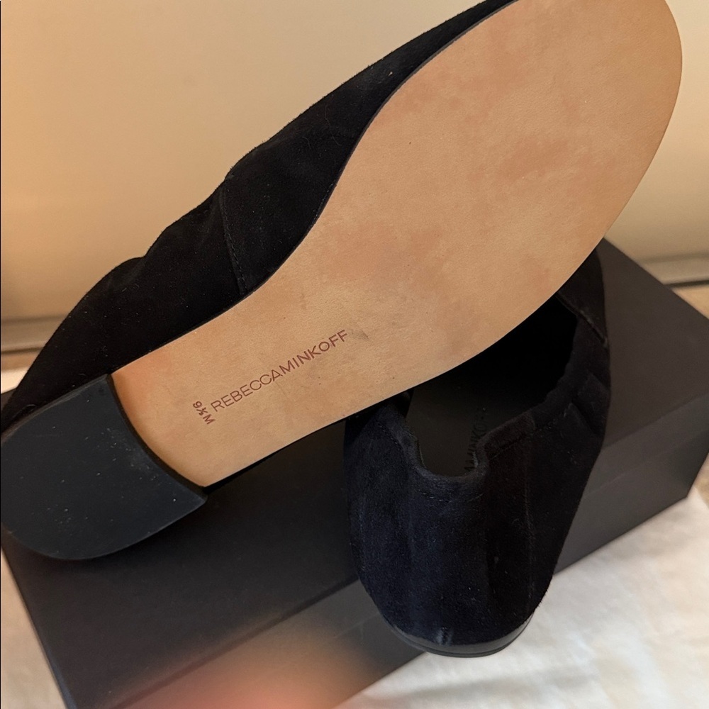 Rebecca Minkoff Romy Black Suede Ballet Flats Size 9.5 - Picture 4 of 9